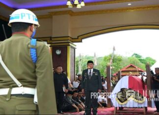 Pelepasan jenezah almarhum syukur bijak