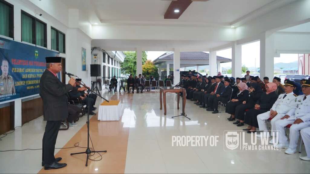 Lantik Pejabat Administrator, Bupati Luwu Pimpin Doa Buat Syukur Bijak