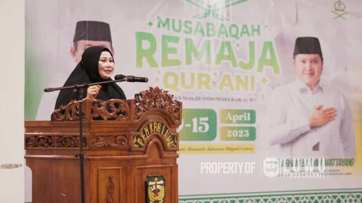 Penutupan MRQ, Hj Hayarna: Peran Orang Tua Kunci Keberhasilan Anak Lomba Musabaqah Remaja Qurani Kabupaten Luwu