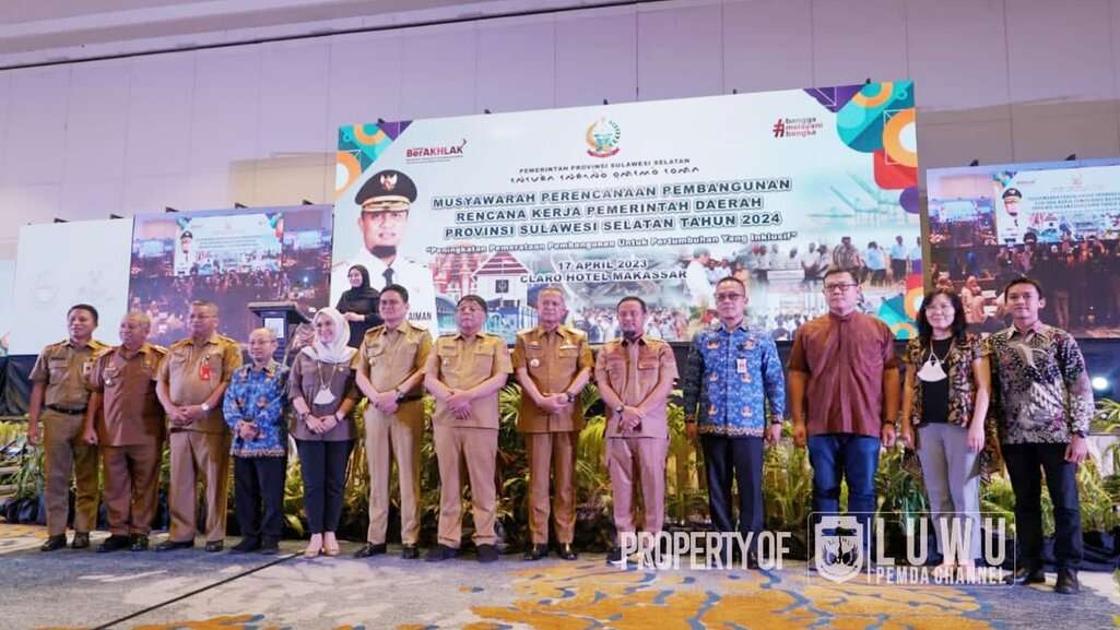 Bupati Luwu Hadiri Musrembang Tahun 2024 Tingkat Provinsi Sulawesi Selatan