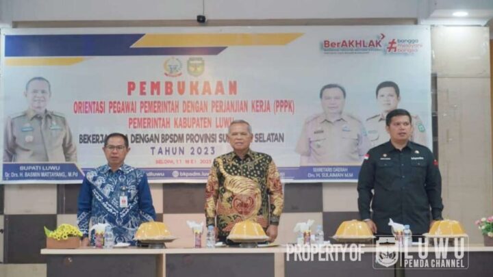 Kepala BPSDM Apresiasi Pemkab Luwu Laksanakan Orientasi P3K Pertama di Sulsel luwuterkini