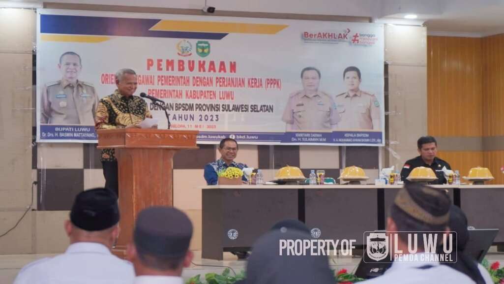 Kepala BPSDM Apresiasi Pemkab Luwu Laksanakan Orientasi P3K Pertama di Sulsel
