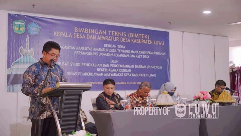 Buka Pelatihan Peningkatan Kapasitas Kepala Desa dan Aparatur, Bupati Luwu: Kades Ujung Tombak Pelayanan Dasar