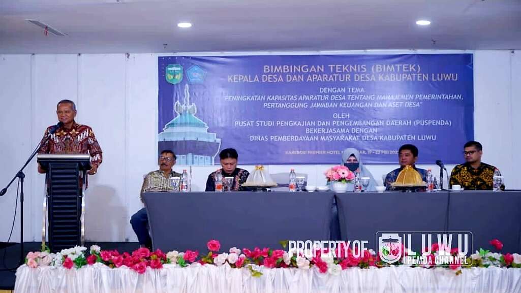 Buka Pelatihan Peningkatan Kapasitas Kepala Desa dan Aparatur, Bupati Luwu: Kades Ujung Tombak Pelayanan Dasar
