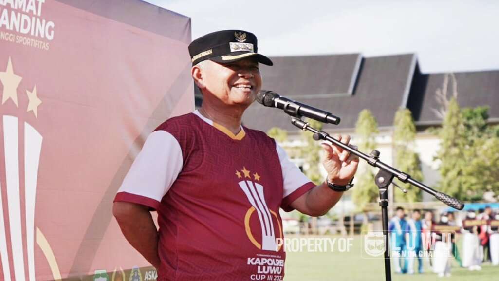 Bupati Luwu Apresiasi Pelaksanaan Turnamen Sepakbola Kapolres Luwu Cup III, Berdampak Terhadap Atlet dan PEN