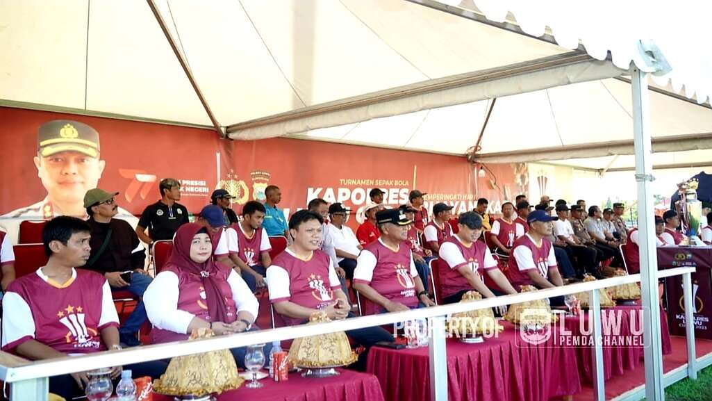 Bupati Luwu Apresiasi Pelaksanaan Turnamen Sepakbola Kapolres Luwu Cup III, Berdampak Terhadap Atlet dan PEN