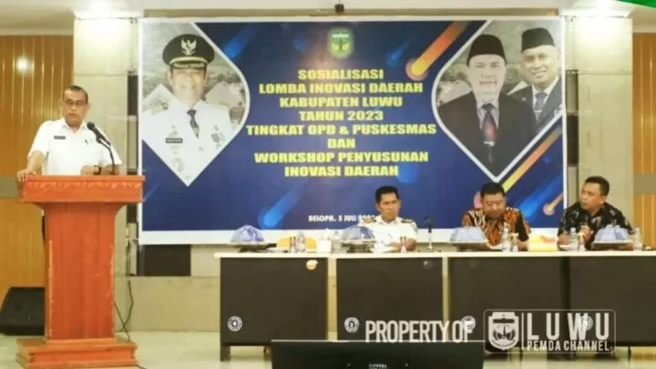 Asisten I Pemkab Luwu Buka Sosialisasi Lomba Inovasi Daerah Tingkat Organisasi Perangkat Daerah