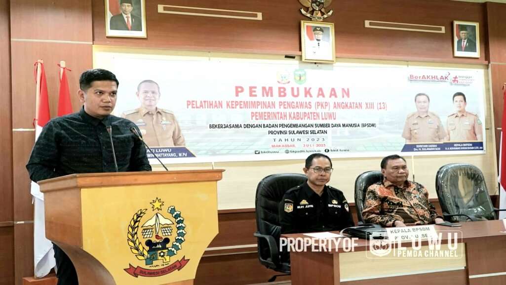 33 Pejabat Pemkab Luwu Ikuti Pelatihan Kepemimpinan Pengawas di Makassar