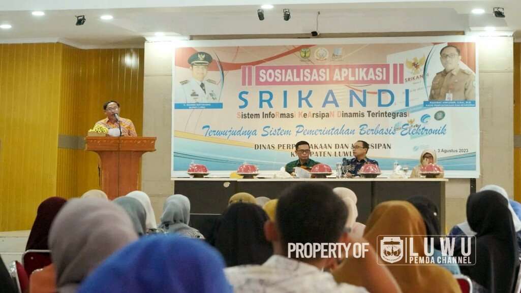 Wujudkan Kearsipan Terintegrasi, Dinas Perpustakaan Luwu Lakukan Sosialisasi Aplikasi Srikandi