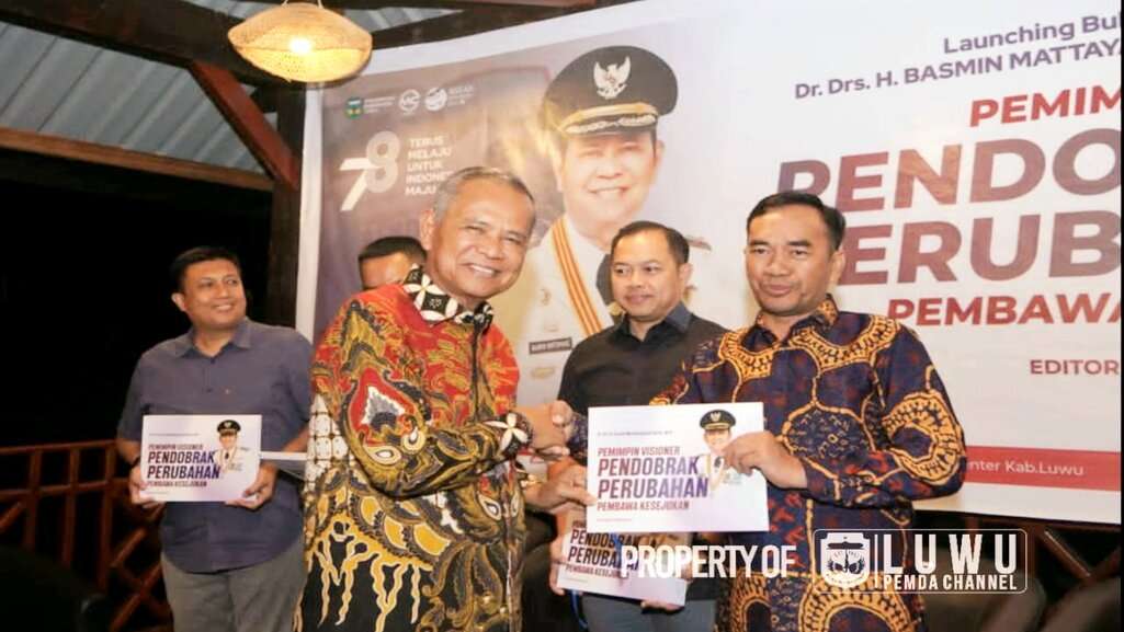 Bupati Luwu Launching Buku Biografi 'Pemimpin Visioner Pendobrak Perubahan Pembawa Kesejukan'