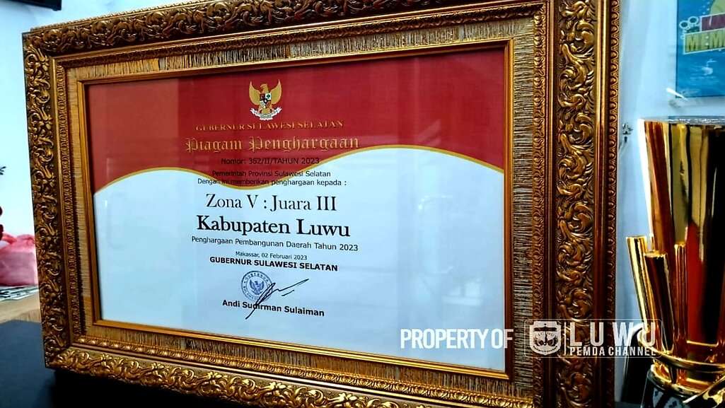 Kabupaten Luwu Raih Juara III PPD Tahun 2023