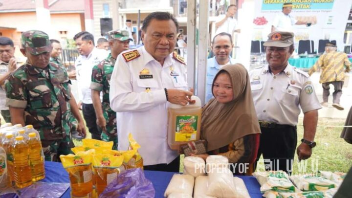 Serentak se-Indonesia, Pemkab Luwu Gelar Gerakan Pangan Murah di Kelurahan Lindajang Gerakan Pangan Murah