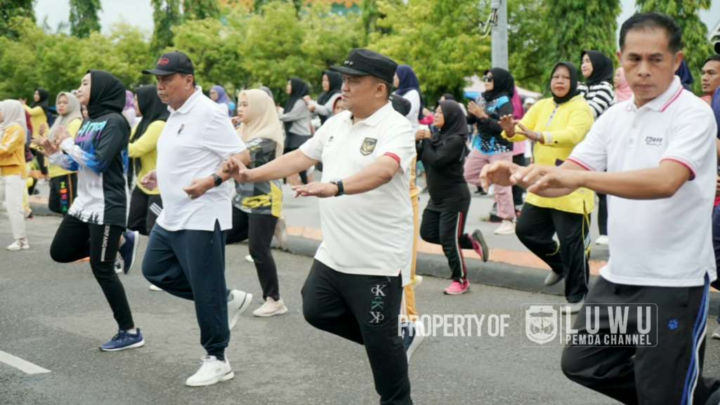 Pj Bupati Luwu Ajak Masyarakat Jaga Kebugaran Tubuh Dengan Berolahraga