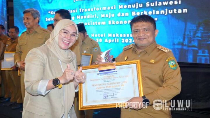 Pemkab Luwu Raih Penghargaan Pembangunan Daerah Tahun 2024