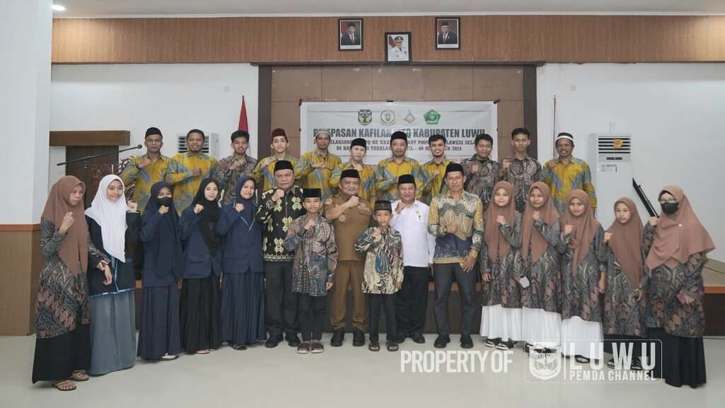 Lepas Kafilah MTQ Kabupaten Luwu, H. Muh. Saleh: Jika Penuhi Target, Saya Siapkan Bonus