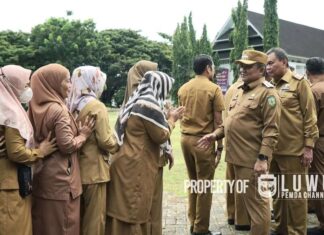 Pemkab Luwu gelar apel pagi dan halal bihalal