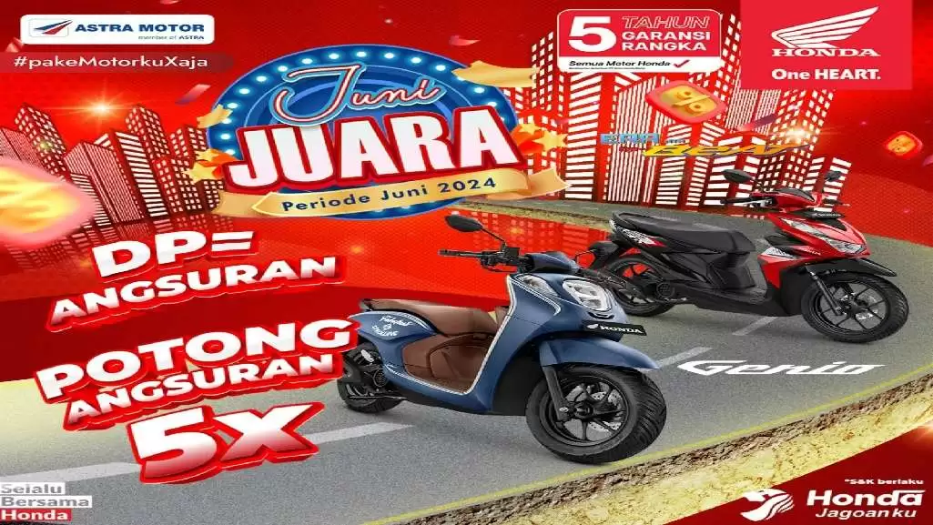 Kredit Motor di Astra Motor Honda Belopa dapat Potongan Tenor Hingga 5 Bulan